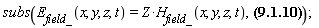 subs(E__field_(x, y, z, t) = Z*H__field_(x, y, z, t), S_(x, y, z, t) = Physics[Vectors][Norm](E__field_(x, y, z, t))^2*k_/(Z*Physics[Vectors][Norm](k_)))
