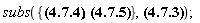 subs({E__field_(x, y, z, t) = E_*exp(I*(omega*t-Physics[Vectors][`.`](k_(x, y, z), r_(x, y, z)))), H__field_(x, y, z, t) = H_*exp(I*(omega*t-Physics[Vectors][`.`](k_(x, y, z), r_(x, y, z))))}, Physics[Vectors][Curl](E__field_(x, y, z, t)) = -(diff(mu*H__field_(x, y, z, t), t)))