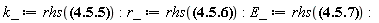 k_ := rhs(k_ = _i*k__x+_j*k__y+_k*k__z); r_ := rhs(r_ = _i*x+_j*y+_k*z); E_ := rhs(E_ = _i*e__x+_j*e__y+_k*e__z)