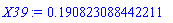 HFloat(0.19082308844221105)