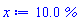 10.0*`&%;`