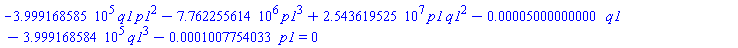 -399916.8585*q1*p1^2-7762255.614*p1^3+25436195.25*p1*q1^2-0.5000000000e-4*q1-399916.8584*q1^3-0.1007754033e-3*p1 = 0