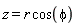z = r*cos(phi)