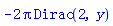 -2*Pi*Dirac(2, y)