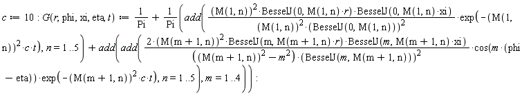 c := 10: