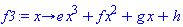 proc (x) options operator, arrow; e*x^3+f*x^2+g*x+h end proc