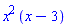 x^2*(x-3)