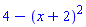4-(x+2)^2