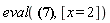 eval(-x^2+2, [x = 2])