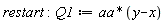 restart; Q1 := aa*(y-x)