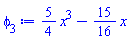 (5/4)*x^3-(15/16)*x