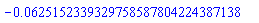 -0.625152339329758587804224387138e-1