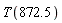 T(872.5)