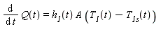 diff(Q(t), t) = h__1(t)*A*(T__1(t)-T__1s(t))