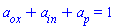 a__ox+a__in+a__p = 1