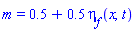m(x, t) = .5+.5*eta__f(x, t)