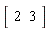 Vector[row](2, {(1) = 2, (2) = 3})