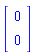 Vector[column]([[0], [0]])