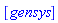 [gensys]