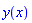 y(x)
