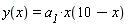 y(x) = a__1*x(10-x)