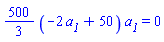 (500/3)*(-2*a__1+50)*a__1 = 0