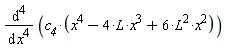 diff(c__4*(6*L^2*x^2-4*L*x^3+x^4), x, x, x, x)