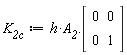 K__2c := h*A__2.(Matrix(2, 2, {(1, 1) = 0, (1, 2) = 0, (2, 1) = 0, (2, 2) = 1}))