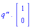 `q"`.(Vector(2, {(1) = 1, (2) = 0}))