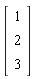 Vector(3, {(1) = 1, (2) = 2, (3) = 3})