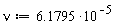 nu := 6.1795*10^(-5)