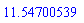11.54700539