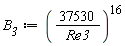 B__3 := (37530/Re3)^16