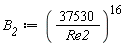B__2 := (37530/Re2)^16