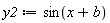 y2 := sin(x+b)