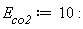 E__co2 := 10