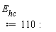 E__hc := 110