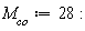 M__co := 28