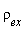`&rho;__ex`
