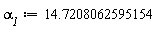 alpha__1 := 14.7208062595154
