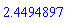 2.4494897
