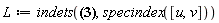 L := indets(2*u[x]+3*alpha[1](t)*u[x, x]+4*beta[1](t)*u[x, t]*u[t]*v[x, x]+3*r(x)*s(x, t)*v+u[t]+gamma[1](t)*u[x, x, x]*u[t]*v[t]+3*(diff(diff(r(x), x), x))*s(x, t)*u+v[t, t]+alpha[1](t)*(diff(r(x), x))*u+beta[1](t)*(diff(diff(s(x, t), t), x))*v, specindex([u, v]))