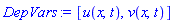 [u(x, t), v(x, t)]