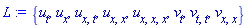 {u[t], u[x], u[x, t], u[x, x], u[x, x, x], v[t], v[t, t], v[x, x]}