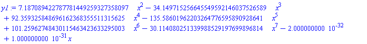 7.187089422787781449259327358097*x^2-34.149715256645549592146037526589*x^3+92.359325848696162368355511315625*x^4-135.58601962203264776595890928641*x^5+101.25962748430115463423633295003*x^6-30.114080251339988529197699896814*x^7-0.2000000000e-31+0.1000000000e-30*x