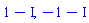 1-I, -1-I