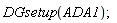 DGsetup(ADA1);