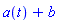 a(t)+b