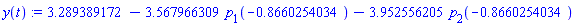 3.289389172-3.567966309*p[1](-.8660254034)-3.952556205*p[2](-.8660254034)