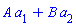 A*a[1]+B*a[2]